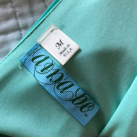 Open Back Mint Dress - Picture 2 of 3